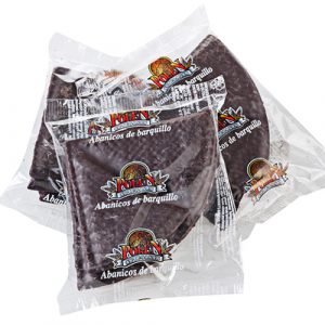 abanicos de barquillo bañado