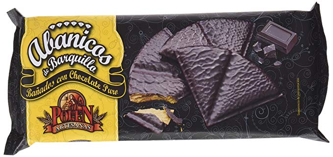 abanicos de chocolate