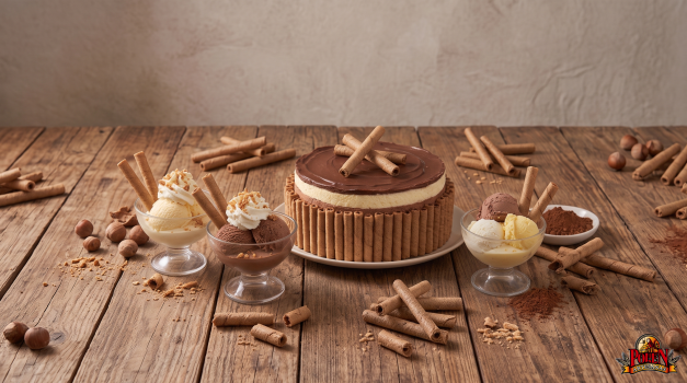 decoración de tartas con barquillos